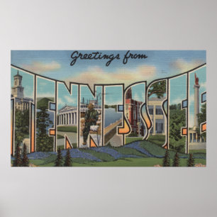 Póster Tennessee (Blue Grass Hills)