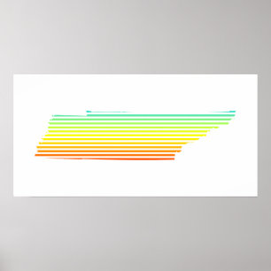 Póster tennessee chill fade