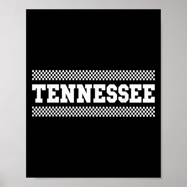 Póster Tennessee Shirts. Tn Us College Font For Men Women (Frente)