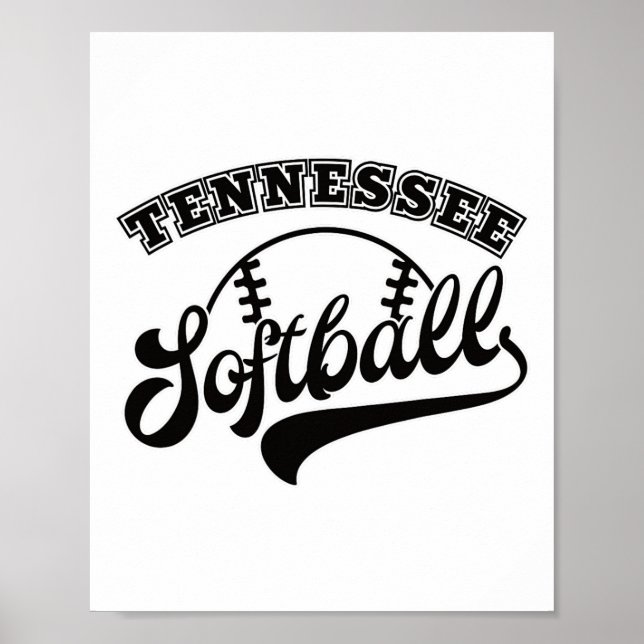 Póster Tennessee Softll - Fanático del Softll (Frente)