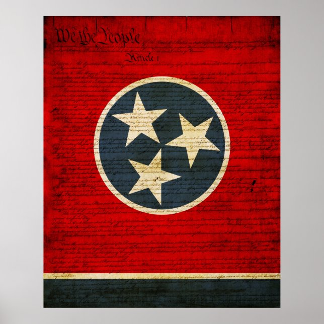 Póster Tennessee State Flag (Frente)