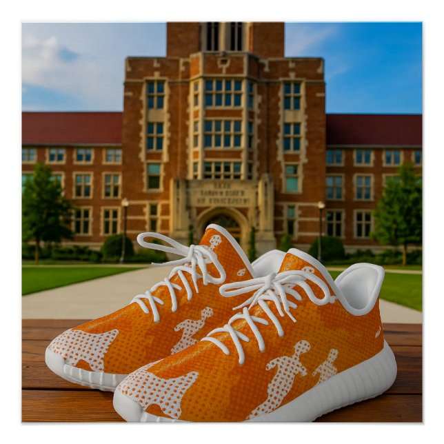 Póster Tennessee university camo snekers shoes (Anverso)