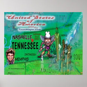 Póster Tennessee USA