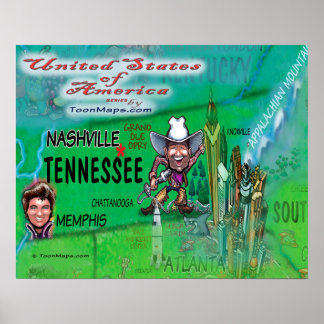 Póster Tennessee USA