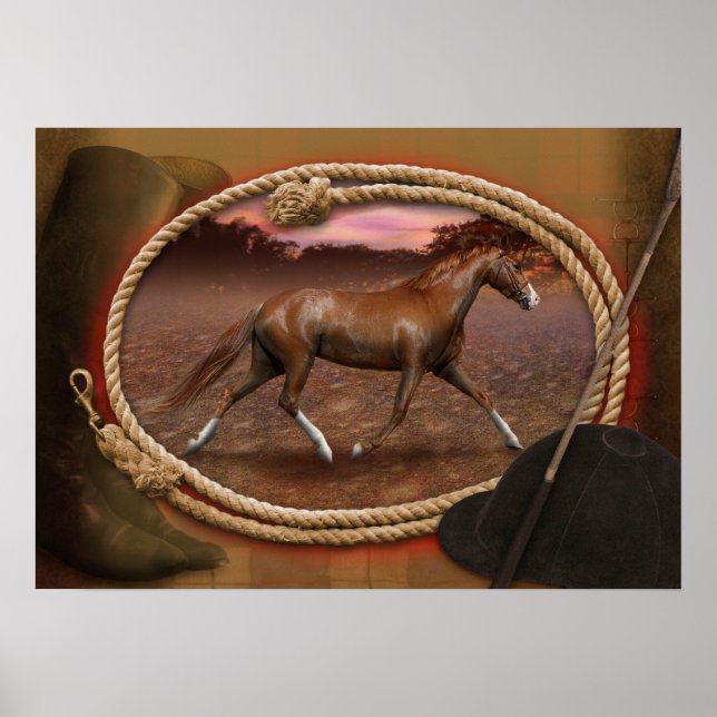 Póster Tennessee Walker Horse "The Trotter" (Frente)