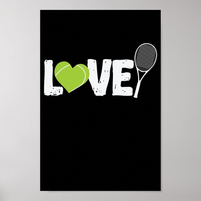 Póster Tennis "Love" Tennisschläger (Frente)