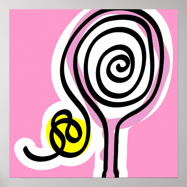 Póster Tennis poster for girl (Frente)