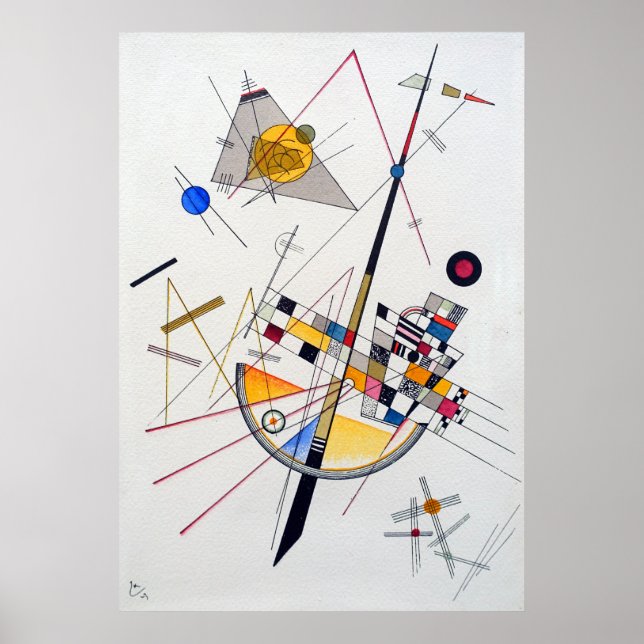 Póster Tensión Delicada de Wassily Kandinsky (Frente)