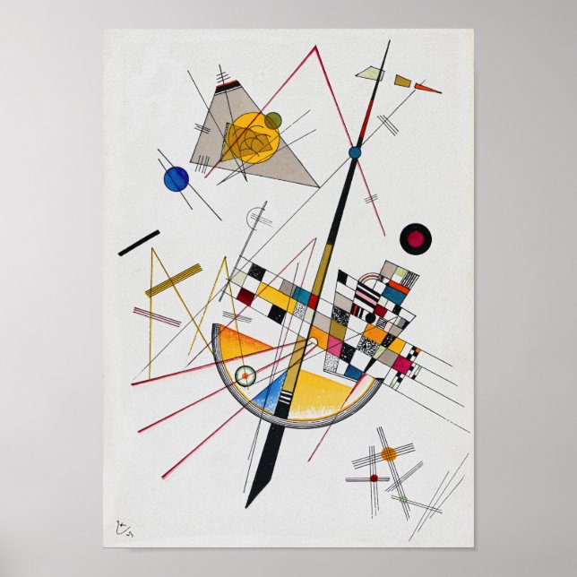 Póster Tensión Delicada Nº 85, Wassily Kandinsky (Frente)