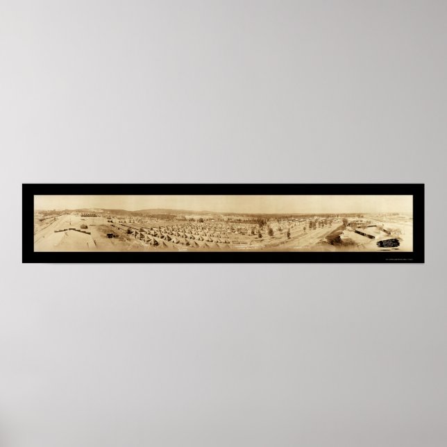 Póster Tent Camp Sevier SC Photo 1918 (Frente)