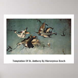 Póster Tentación De San Antonio Por Hieronymus Bosch