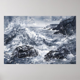 Póster Tentación en la costa galesa