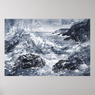 Póster Tentación en la costa galesa