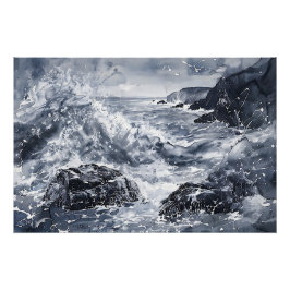 Póster Tentación en la costa galesa