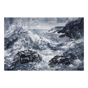 Póster Tentación en la costa galesa