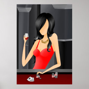 Póster "Tentación" Reina del juego