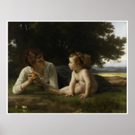 Póster Tentación William-Adolphe Bouguereau
