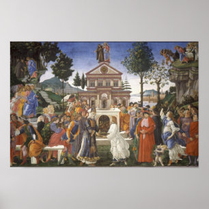 Póster Tentaciones de Cristo por Botticelli - Poster