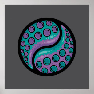 Póster Tentacle Yin Yang
