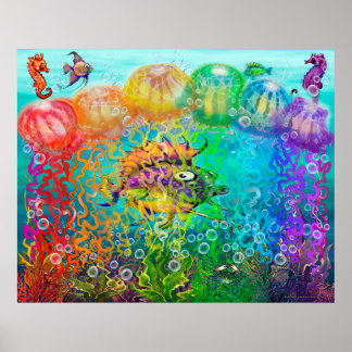 Póster Tentáculos del arco iris