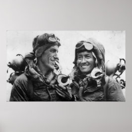 Póster Tenzing Norgay Edmund Hillary Everest 1953