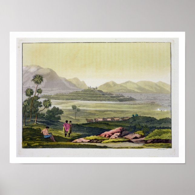 Póster Teocalli, el gran templo de Tenochtitlan, México (Frente)