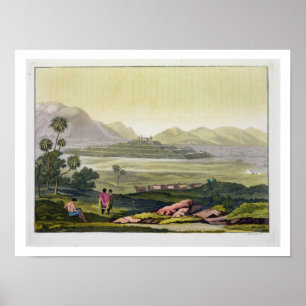 Póster Teocalli, el gran templo en Tenochtitlan, México