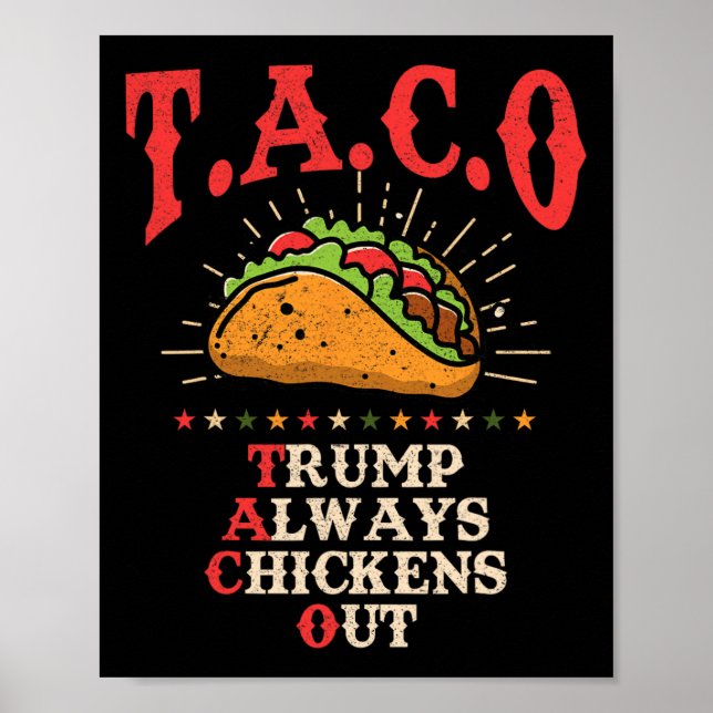 Póster Teoría Divertida de Tacos Supera a Tacos Siempre d (Frente)