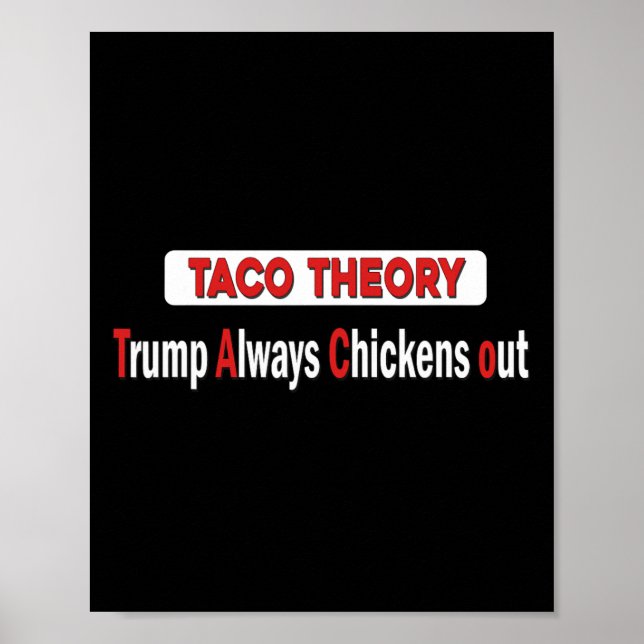 Póster Teoría Divertida de Tacos Triunfa Siempre Tacos de (Frente)