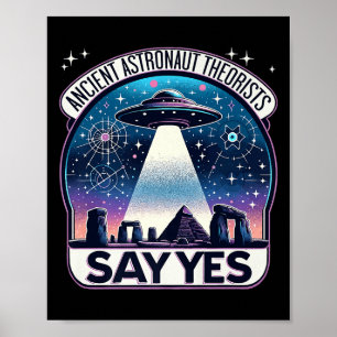 Póster Teóricos de antiguos astronautas dicen que sí, exp