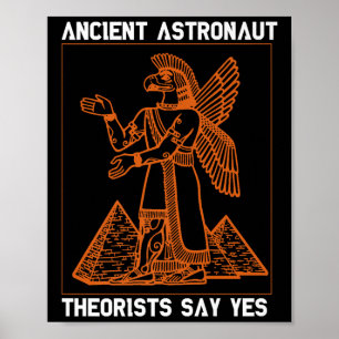 Póster Teóricos de los antiguos astronautas de Anunnaki d