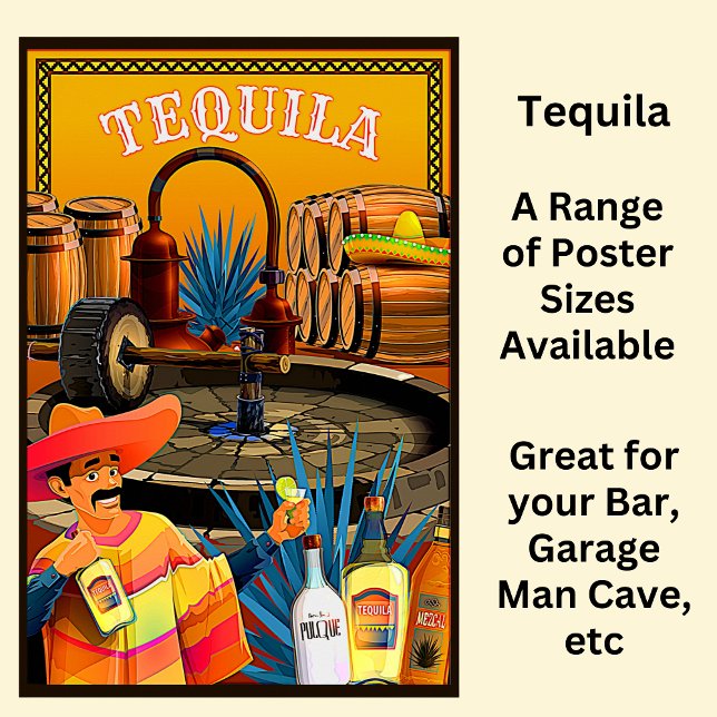Póster Tequila - Agava azul mexicano (Subido por el creador)