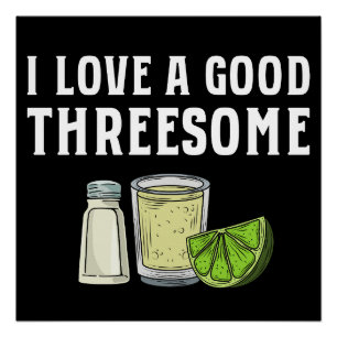 Póster Tequila Lime Y Salt Funny Bartender