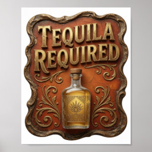 PÓSTER TEQUILA ORO CRISP REQUERIDO