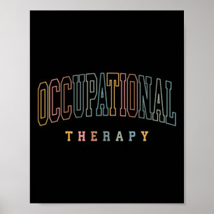Póster Terapeuta de Terapia Ocupacional Ot Profesor Sped 