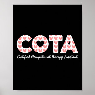Póster Terapeuta Ocupacional Certificado Cota Instantáneo