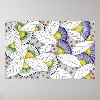 Póster Terapia de color del paciente de tierra vibrante