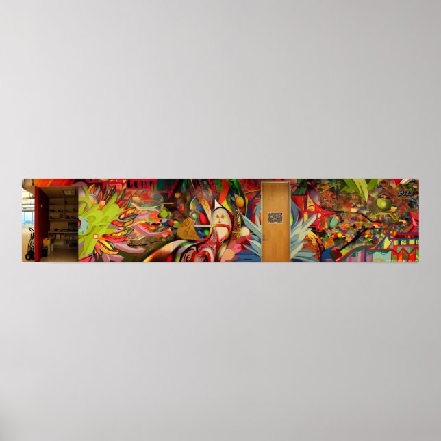 Póster Terapia de Color Mural @ Zazzle (Frente)