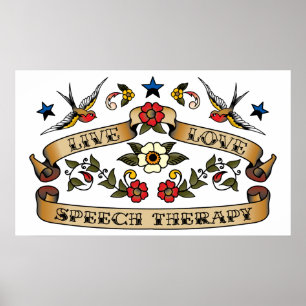 Póster Terapia de discurso de amor en vivo