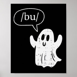 Póster Terapia de discurso de Halloween Ghost Bu Boo Slp