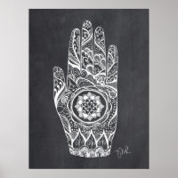 Terapia de Masaje Henna Tattoo Hand Lotus