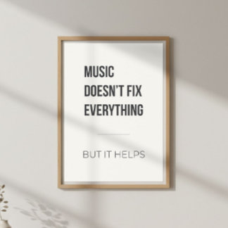 Póster Terapia de Música Motivacional Tranquila