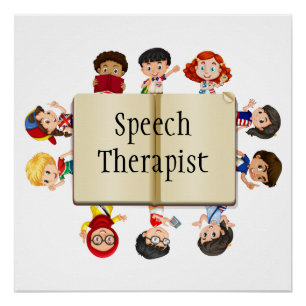 Póster Terapia del discurso del libro de Personalizados n