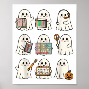 Póster Terapia del habla Halloween Idioma del discurso fa