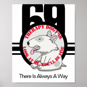 Póster Terapia Dogtor Doodle Art