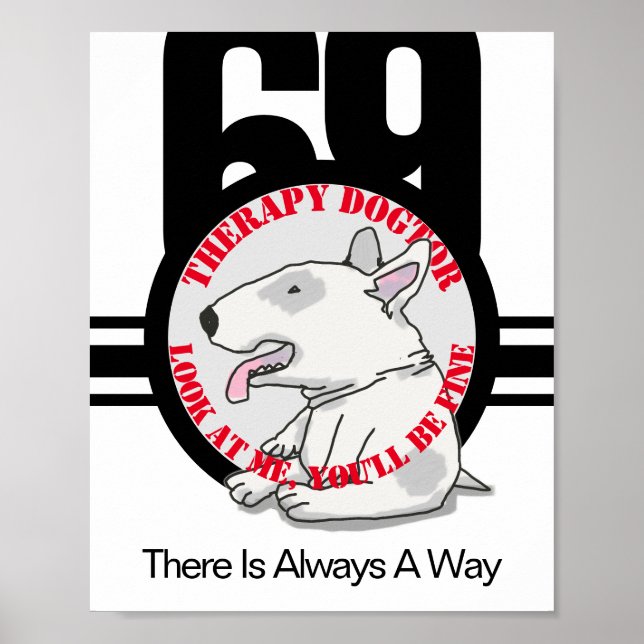 Póster Terapia Dogtor Doodle Art (Frente)