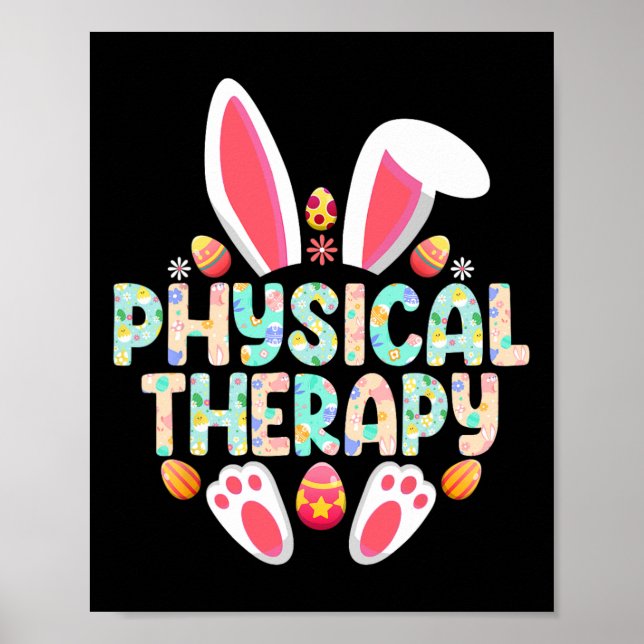 Póster Terapia Física Terapia Easter Bunny (Frente)