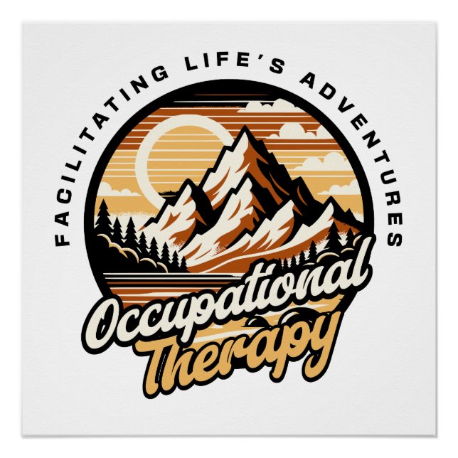 Póster Terapia Ocupacional Divertida  (Anverso)
