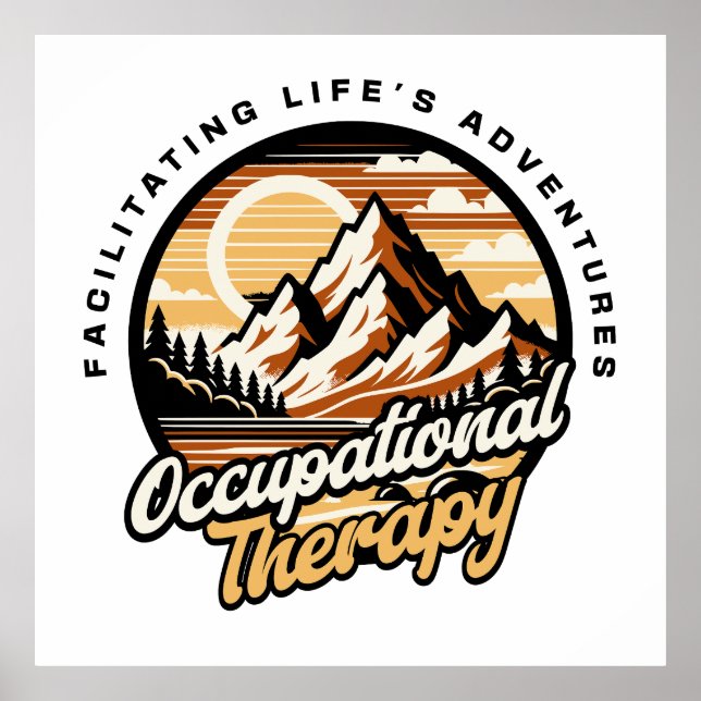 Póster Terapia Ocupacional Divertida  (Frente)
