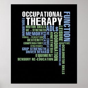 Póster Terapia ocupacional durante el mes de la OAT